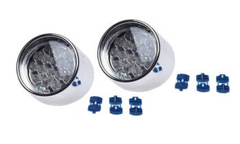 Lampa tył LED ECE do Aprilia SR50 chrom komplet