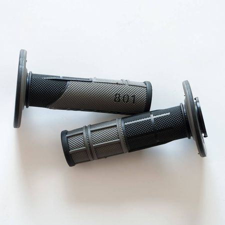 Manetki pg801 off road (22+25mm, dł.115mm) kolor czarny/szary (dwuskładnikowe) (pg801bk/gy) (801-171)