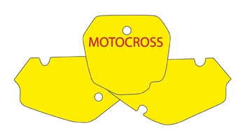 Komplet naklejek (oklein) pod numery startowe suzuki rm 85 '02-'16