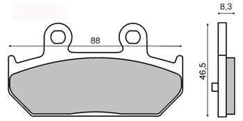 Klocki Hamulcowe Sintered Rms 225101503