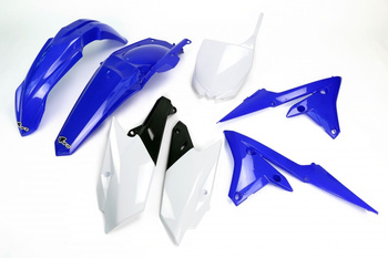 komplet plastików yamaha yzf 250 '12-'18, yzf 450 '14-'17 kolor oem '18 (niebieski/biały/czarny) (ya318e999k)