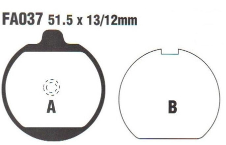 KLOCKI HAMULCOWE DO MOTOCYKLA KAWASAKI Z 750 FA037