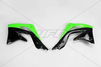 Osłony chłodnicy kawasaki kxf 450 '12-'15 kolor oem (zielony/czarny)