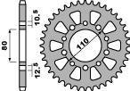 Zębatka tylna 334 43 c45 honda cbr 600f (87-90), cbr 1000f (87-88) (jtr1334.43) (łańc. 530)