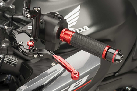 Ciężarki / końcówki kierownicy krótkie z pierścieniami puig do honda cb500f/x czarne