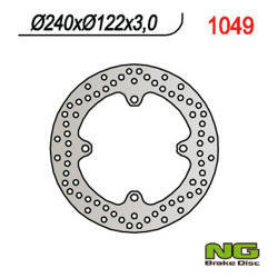 Tarcza hamulcowa tył suzuki rmz 450 '05-'20, honda cr 125 '98-'99, cr 250 '97-'01, rmz 250 '07-'20 (240x122x4)(4x10,5mm)