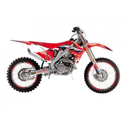 KOMPLET NAKLEJEK (OKLEIN) HONDA CRF 250R '10-'13; CRF 450R '09-'12 DREAM 5 KOLOR CZERWONY CZARNY