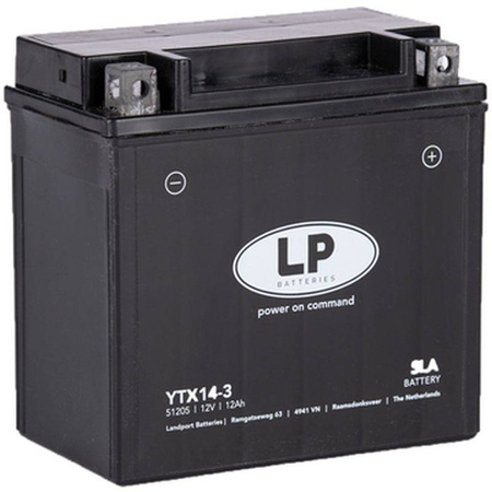 Landport akumulator ytx14-3 12v 12ah (150x87x146mm) sla bezobsługowy - zalany (4)
