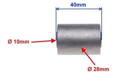 Tuleja Metalowo gumowa skuter 4T 28X10X40