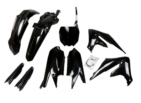 Komplet Plastików Z Osłonami Teleskopów (Amortyzatorów) Yamaha Yzf 250 '19-'23, Yzf 450 '18-'22 Kolor Czarny