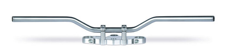Kierownica stalowa 22mm superbike comfort chromowana połysk