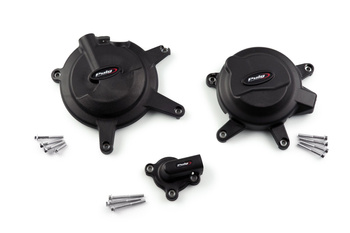 Pokrywy Dekli Silnika Puig Do Honda Cb650r / Cbr650r 19-20 Czarne