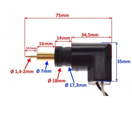 Elektrozawór ssania skuter Yamaha Mbk 7mm