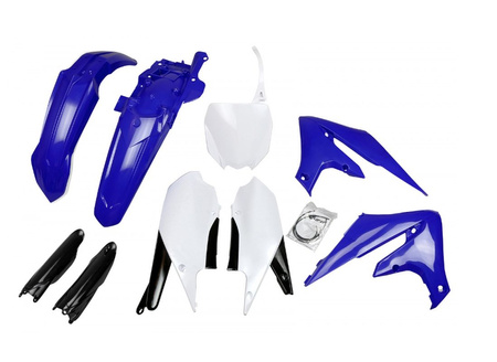 Komplet Plastików Z Osłonami Teleskopów (Amortyzatorów) Yamaha Yzf 250 '19-'23, Yzf 450 '18-'22 Kolor Oem Niebieski Biały Czarny