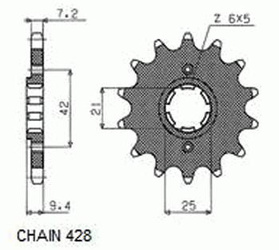 Zebatka Napedowa Sunstar Sunf218-19 (Wycofana Z Produkcji)