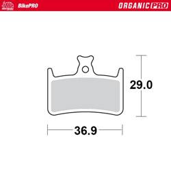 Moto-master bike pro klocki hamulcowe rowerowe organiczne pro