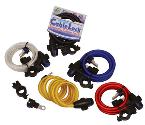 Linka cable lock z zamknięciem długość 1.8m x 12mm kolor ciemny bs