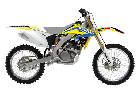 Komplet naklejek (oklein) suzuki rmz 250 '07-'09 dream 4 kolor żółty/niebieski