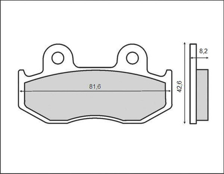 Klocki hamulcowe kh323/2 (ft 3034 b)