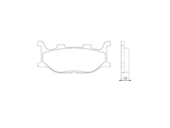 Klocki hamulcowe kh199 spiek metaliczny (złote) (ft 4019)