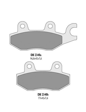 Klocki hamulcowe kh165 przód - zastępują db2340mx-d oraz db2340qd-d