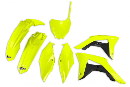 Komplet plastików honda crf 250r '18-21, crf 450r '17-20, kolor zółty fluo