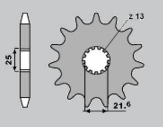 Zębatka przednia 518 15 suzuki gs 750 1000, gsx 1100 e/ef/es kawasaki (518-15) (jtf 518.15)