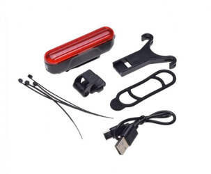 Lampa rowerowa tył LED USB