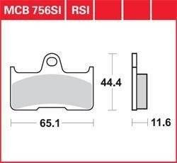 KLOCKI HAMULCOWE TRW MCB756SI