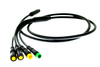 Kabel Przewód E-Bus Bafang 1060mm 4 Końcówki Wyświetlacz Manetka Hamulce Sterownik.Silnik
