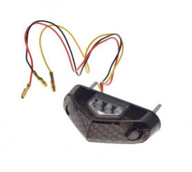 Lampa tylna LED motocykl skutera ATV klosz dymiony