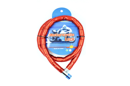 Blokada Linka Zabezpieczenie Antykradzieżowe Czerwona 22x1200mm