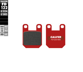 Klocki hamulcowe kh115 montessa cota 310/311/314/315 przód trial (36x45x6)