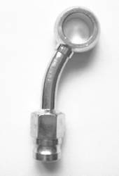 Końcówka przewodu hamulcowego kompletna aluminiowa średnica 10mm kąt 30° (w bok)