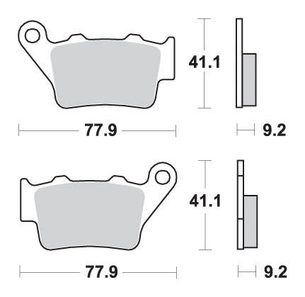 Hamulcowe kh208 street excel/racing ng sinter kolor złoty