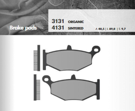 Klocki hamulcowe kh419 spiek metaliczny (złote) (ft 4131)