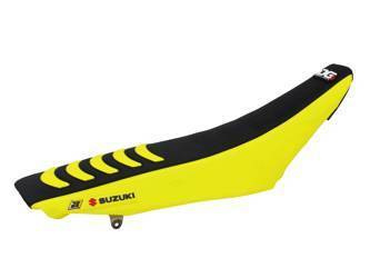 Pokrowiec/poszycie na siedzenie suzuki rmz 450 '08-'17 double grip3, kolor czarny/żółty (17)