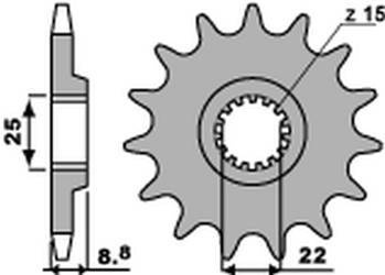 Zębatka przednia 1248 14 ktm sx/exc '91-'19 (jtf1901.14) (łańc. 520) (124814jt)