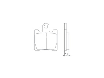 Klocki hamulcowe kh283 / kh423 spiek metaliczny (złote) (ft 4018)