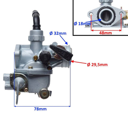Gaźnik motocykla trójkołowego Honda ATC70 oraz HondaST90