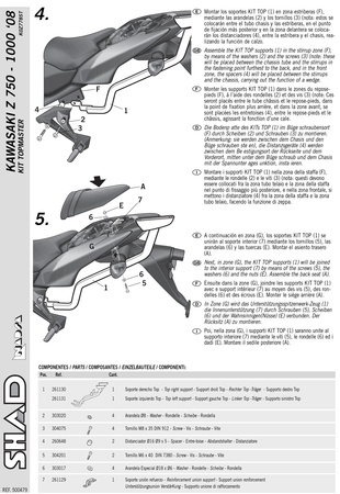 Stelaż kufra tylnego Shad do Kawasaki Z750 R ( 07-12)