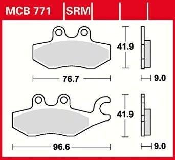 KLOCKI HAMULCOWE TRW MCB771
