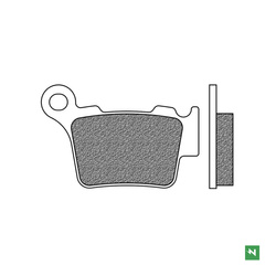 KLOCKI HAMULCOWE TYŁ KH368 (DIRT RACE) BREMBO TYŁ