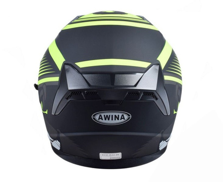 Kask otwarty na skuter quad motocykla czarny-zółty mat