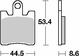 Klocki hamulcowe kh283 maxi sinter sinter kolor złoty