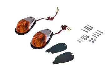 Kierunkowskazy chrom motocykl Honda na owiewke