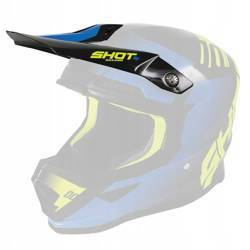 Daszek do kasku furioutrust black blue neon yellow kolor czarny/niebieski/żółty fluo glossy