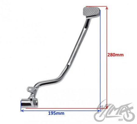 Dźwignia hamulca tylnego do motocykla Yamaha YBR125