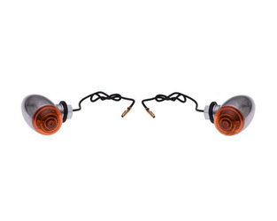 Kierunkowskaz na błotnik chrom kropla komplet