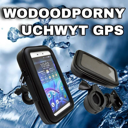 UCHWYT GPS MOTOCYKLOWY NA KIEROWNICĘ 80X145 MM R-L